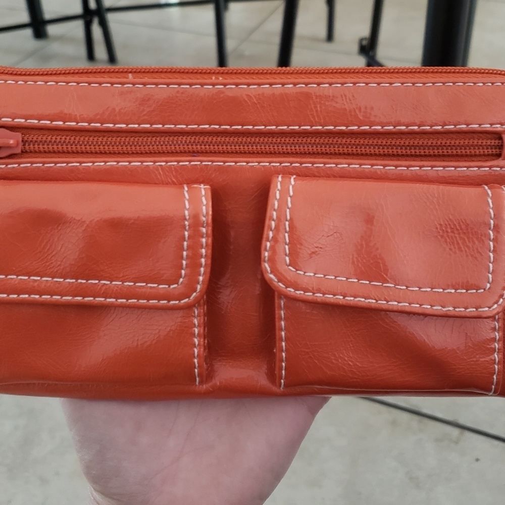 Orange wallet by Nine & Co